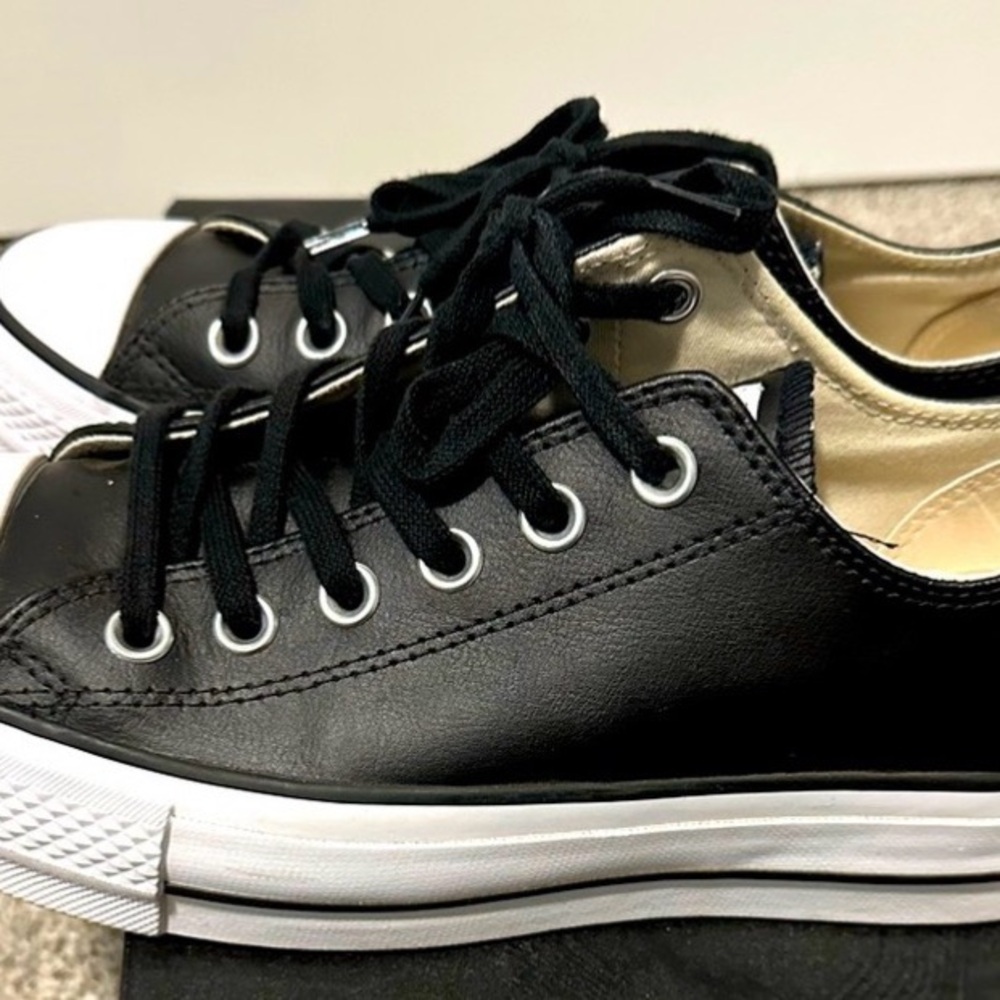 Converse All Star Lift Platform Leather women’s size 7.5 - Picture 3 of 4